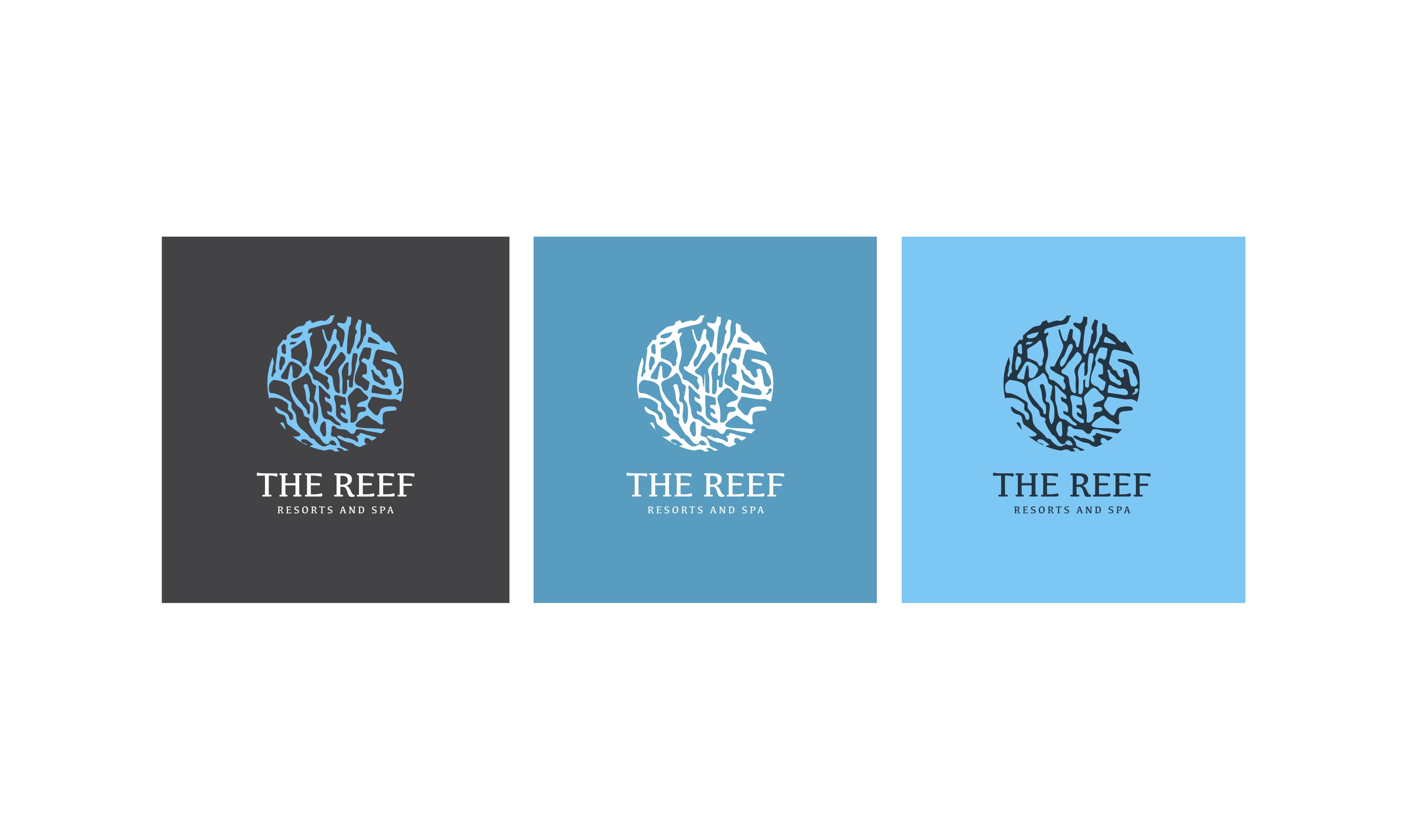 The Reef Resort and Spa logo colors